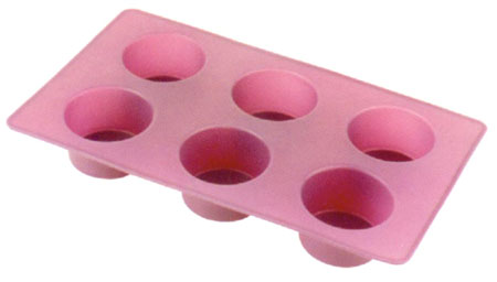 Silicone 6 cup  muffin cake mould SP1303