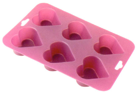 Silicone 6 cup  muffin cake mould SP1305