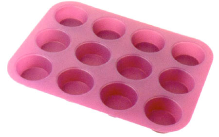 Silicone 12 cup  muffin cake mould SP1307