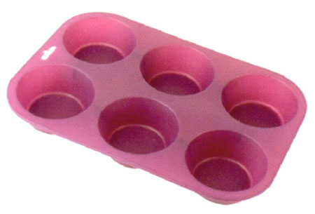 Silicone 6 cup  muffin cake mould SP1310