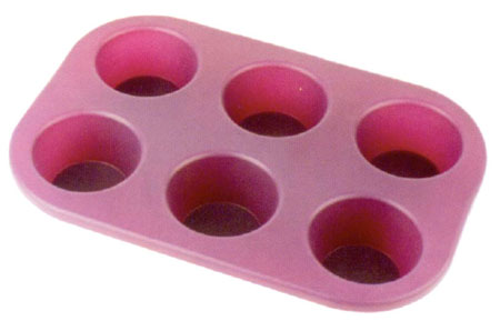 Silicone 6 cup muffin cake mould SP1312