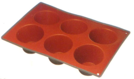 Silicone 6 cup deep muffin cake mould SP1902