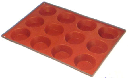 Silicone 12 cup bun muffin cake mould SP1907